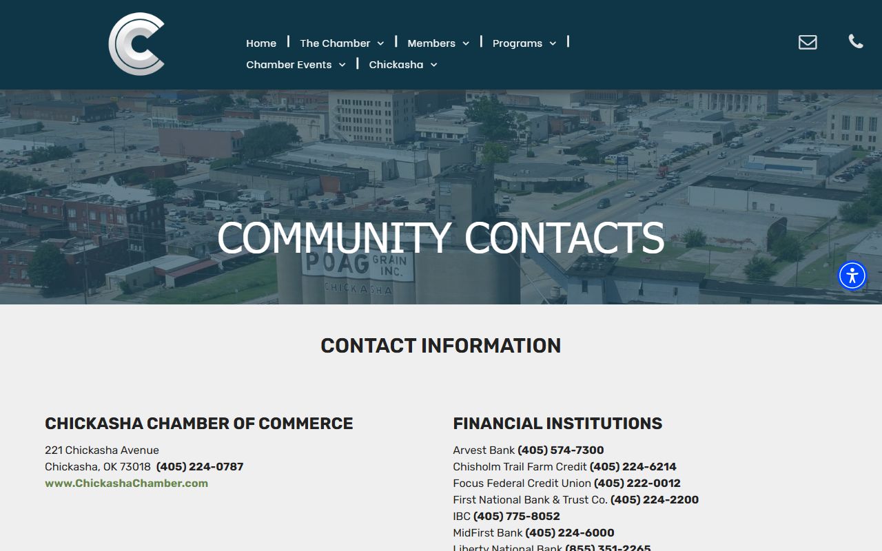 Chickasha Oklahoma phone directory community contacts