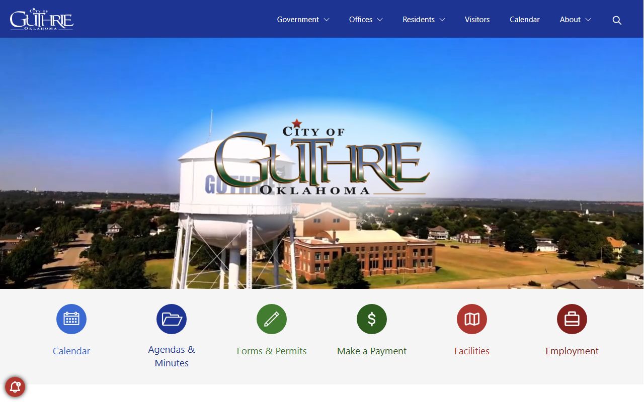Guthrie Oklahoma phone directory city official website