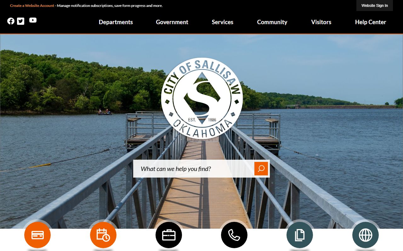 Sallisaw Oklahoma phone directory city official website