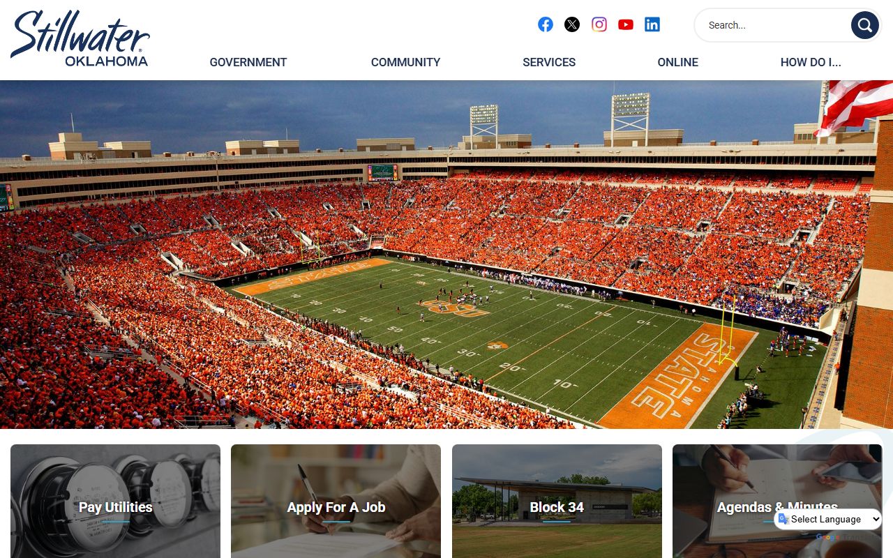 Stillwater Oklahoma phone directory official city website