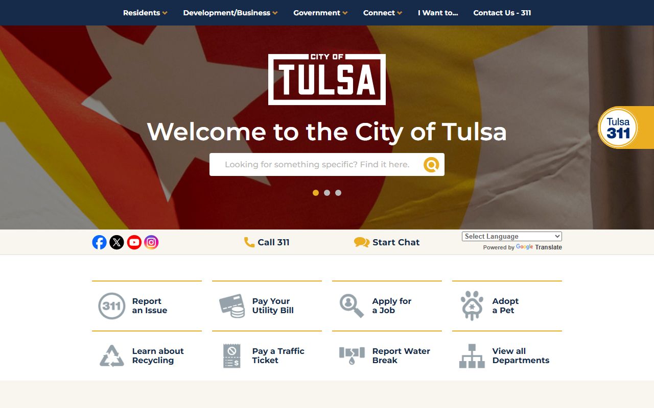 Tulsa phone directory official city website