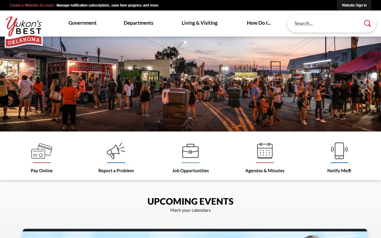 Yukon Oklahoma phone directory official city website