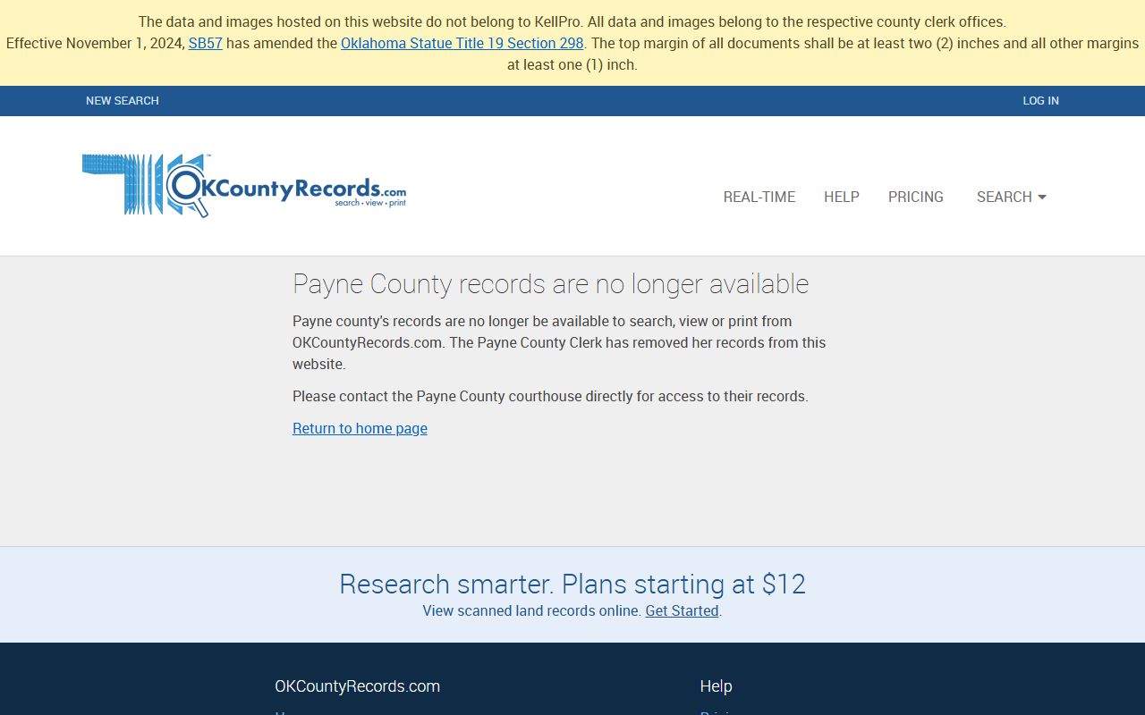 Payne County Oklahoma phone directory OKCountyRecords search